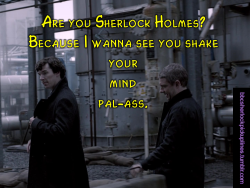 Â€Œare You Sherlock Holmes? Because I Wanna See You Shake Your Mind Pal-Ass.â€