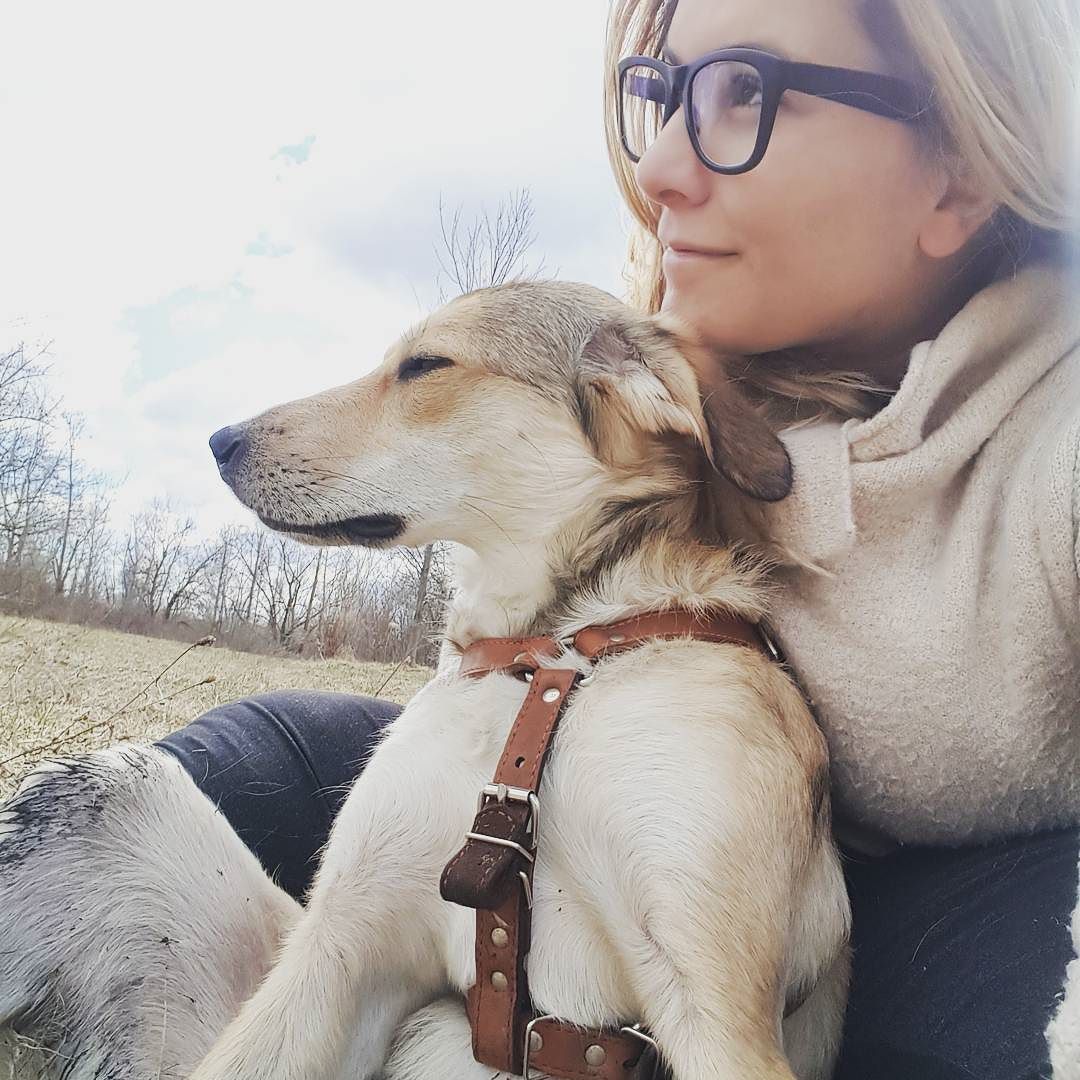Long rainy hike cuddles&hellip; #ladystellaboo #powdermillpark #adoptdontshop