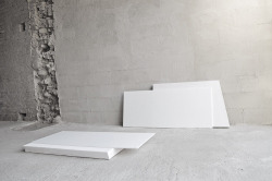 robertotres:Roberto Tres — Reversible set Unused object’s # 21 —2014 - Wood, Cloth, Polystyrene – installation 210 x 103 x 58 cm // 82.6 x 40.5 x 22.8 inches