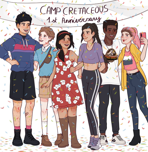 soooo today, 1 year ago the first episode of Camp Cretaceous was released UwUI did a poll on instagr