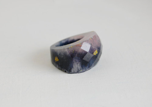 sosuperawesome:Asphalt rings by thegoodmachinery on Etsy