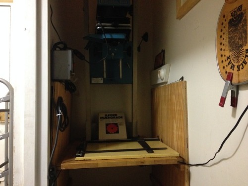 I made a darkroom in my closet yesterday and made a few contact sheets in it after buying chemicals 