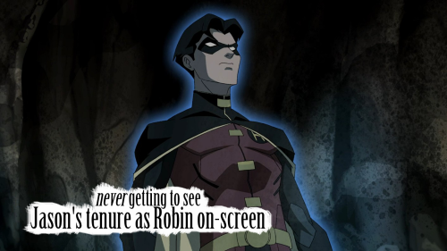  Young Justice fans problem #237: never getting to see Jason’s tenure as Robin on-screenRequ