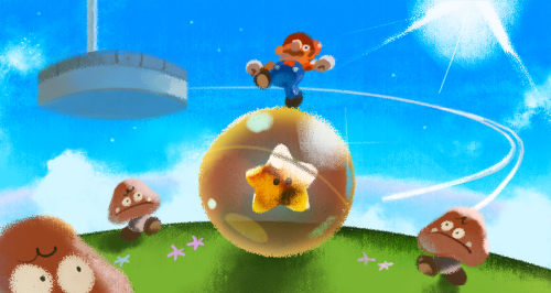 everydaylouie:  super mario galaxy doodles