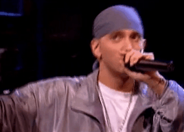 slimkaniff:Eminem performs “Without Me” at SNL, 2002.
