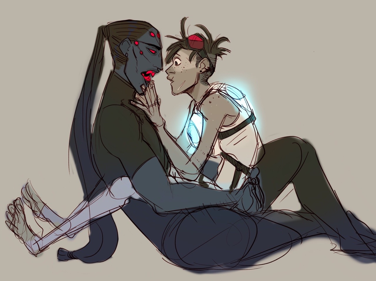 deadwooddross:When u goin in for kisses and notice ur gf(???) has got some freaky