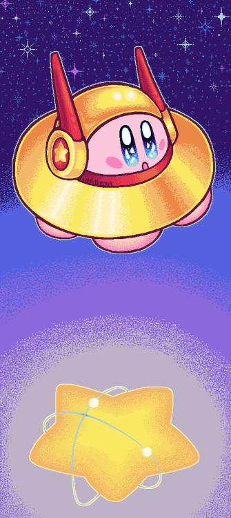 hypotermiart:Daily Kirby 6/10: UFOMS Paint shenanigans