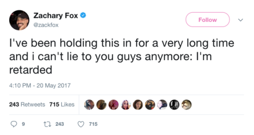 just a reminder that Zack Fox is trash. the above tweets are just the tip of the iceberg. here&rsquo