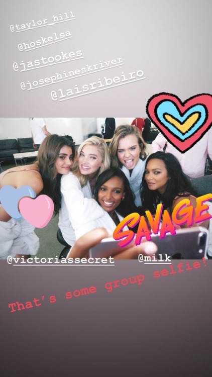 Josephine, Taylor, Elsa, Jasmine &amp; Lais via Instagram story.