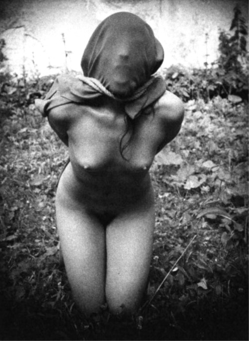 takenoutside-punished:  Captive female stripped and bagged Found on Tumblr blog: Abel 