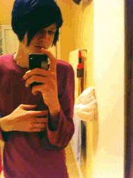 sleeping-with-tyler:  My magic beanie and a haircut :0 (Taken with GifBoom) 