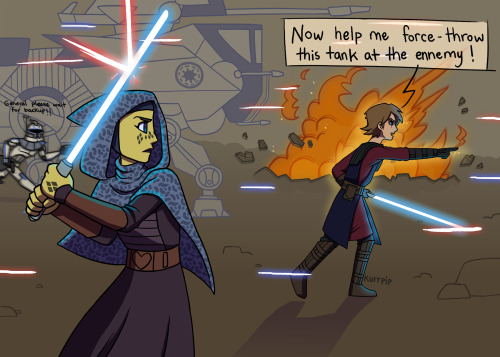 We got an episode of Ahsoka working with Luminara, I would have loved to see one with Anakin and Bar