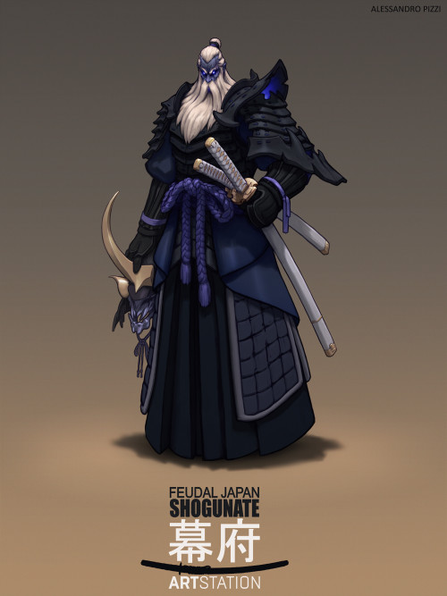 thecollectibles:    Feudal Japan: The Shogunate - Character Design by  Alessandro Pizzi  