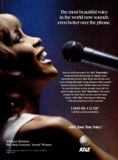 Whitney Houston for AT&amp;T, 1994