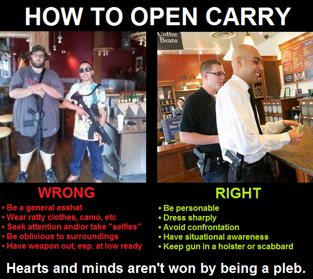 supernugget42:  No one hates these jackasses who open carry semi - auto rifles inappropriately
