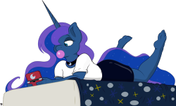 datsweetberrypunch:  Lazy Luna by ReFro82