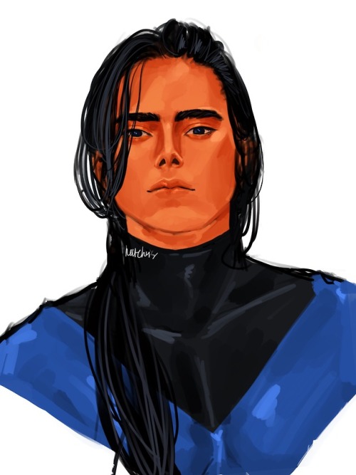 natchrisart: There is no long haired Dick Grayson content so I made one myself