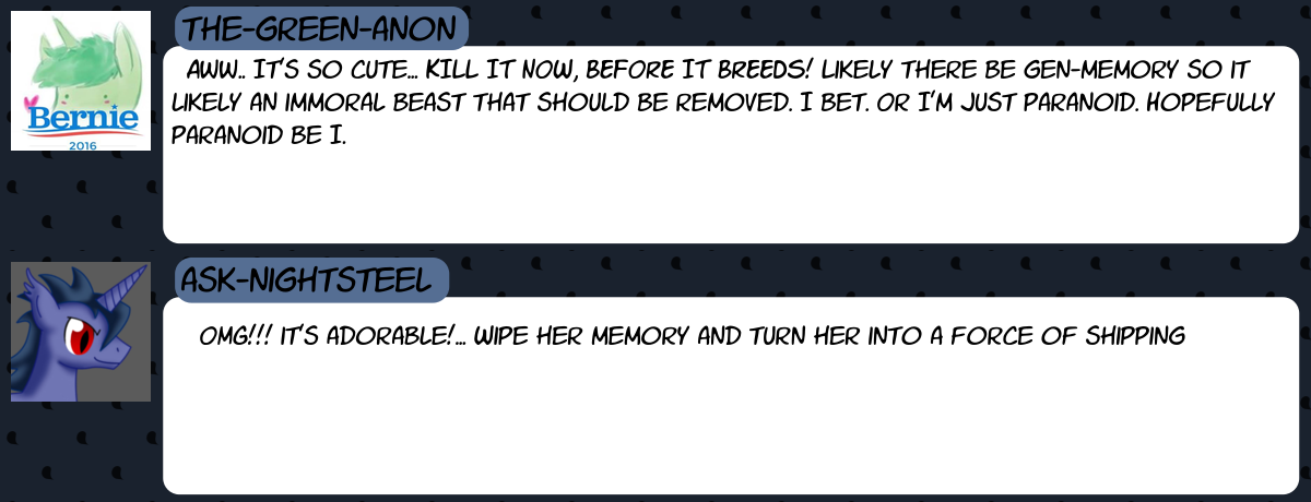 askthecookies:Molybdenum: … she WROTE that using her own brainwaves? Cobalt: Can