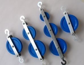 sciencematerial:  http://sciencematerial.com/navigation/detail.asp?MySessionID=99-427179478&id=IPP# Special plastic pulleys with aluminum frame. Assembled by nuts and screws so that you can easily dismantle the parts without any damage. Perfect for