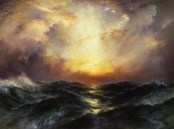 scribe4haxan:  Sunset at Sea (1906 / Oil