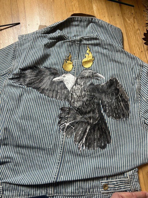 Customizing My Overalls With An Image Of Yogen No Tori.