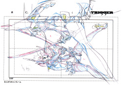 Grimphantom:artbooksnat:kill La Kill (キルラキル)Key Frames From The 360-Degree