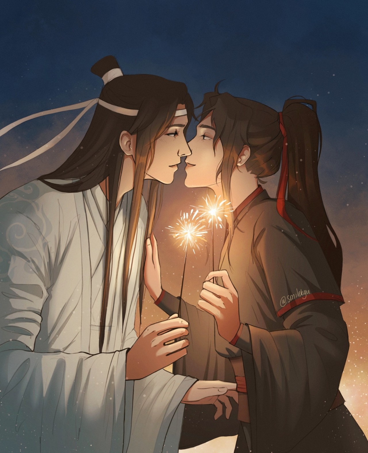 Primeiro beijo dos wangxian 🤧❤ #wangxian #mdzs #mdzsedit #manhua #man