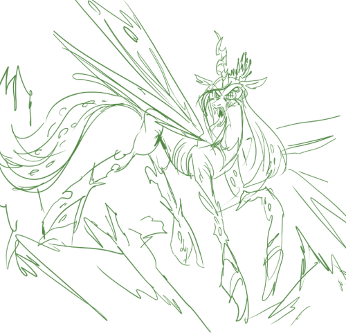 Not seen the new episode yet but saw it had changeling in the title = D. And ended up just sketching