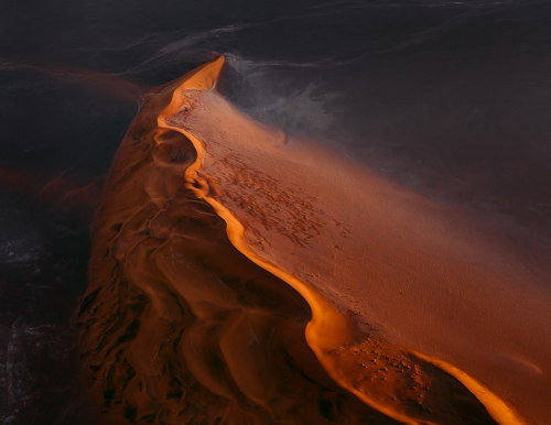 crossconnectmag: by Tom Hegen. Aerial exploration of abstract and organic shapes of sand dunes 