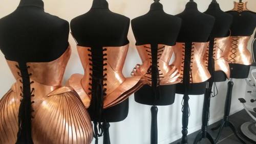 steampunktendencies:Wearable corset made from copper tanks by Jon Harris
