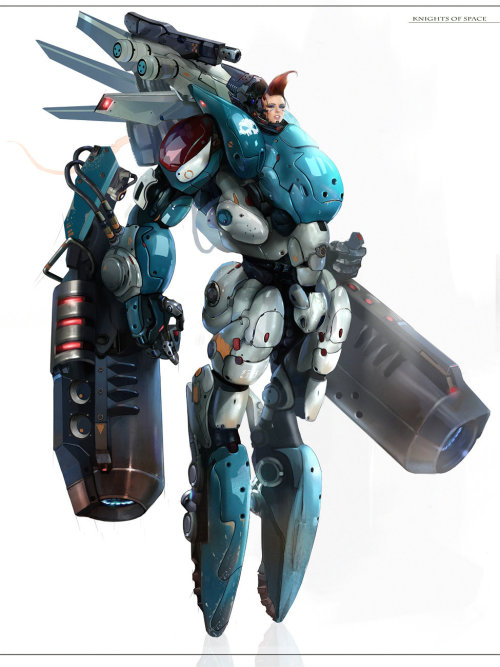 run2damoon:    Knights of space by Dmitri Dimas-ch   