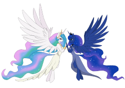 sugarcuppony:  Did celestia and Luna :D think it came out good ^___^ 