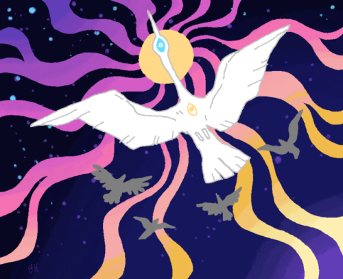 lonely-dog-draws: I saw birds flocking / I’ve been dreaming of a universal crane