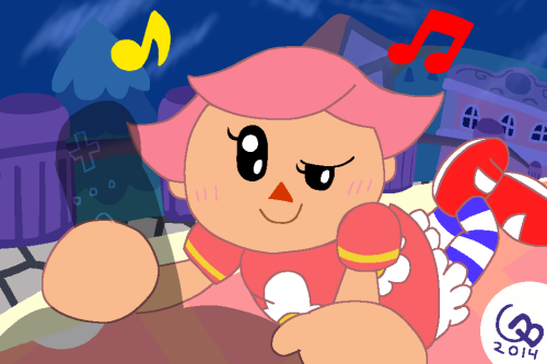grl villager with crappy ass background. Rumble feature.