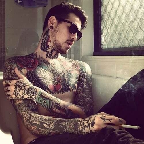 inkedformypleasure:  f-difference:  I want a man with tattooes. Please.  Check Out