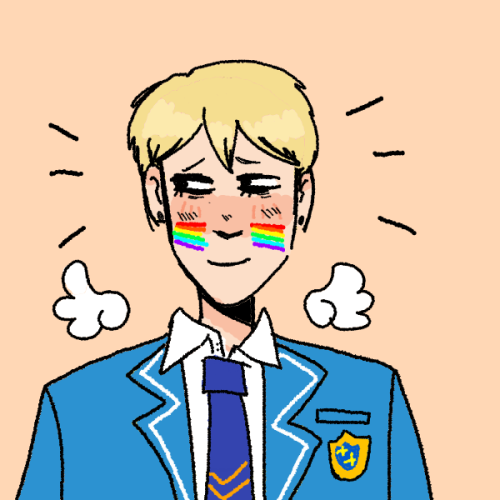 made lil pride icons of the trc gang! (using this icon maker)