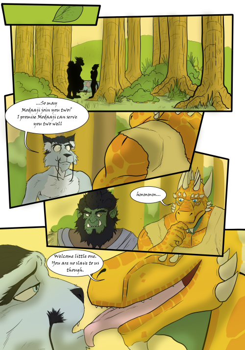 ryusukethewereorc: Lover’s Comfort presents: Slave for Hire. pages 11-20new party member~! Yes
