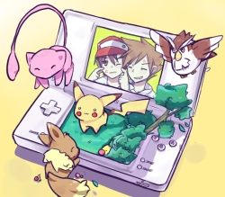 pokemonfourever:  Pokemon: DSi v.Red.Green