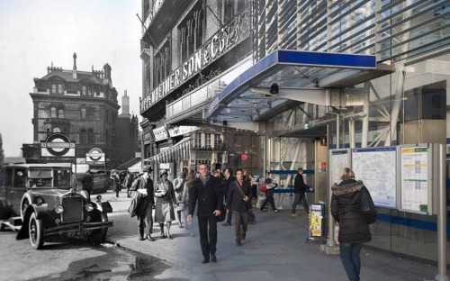 heinzplomperg: archatlas:   London Street Scenes Then &amp; Now  The Streetmuseum App 2.0 f