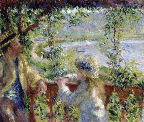 leuc:Pierre-Auguste Renoir: GreenBy the WaterChestnut Tree in BloomAlbertinaWoman at the Garden