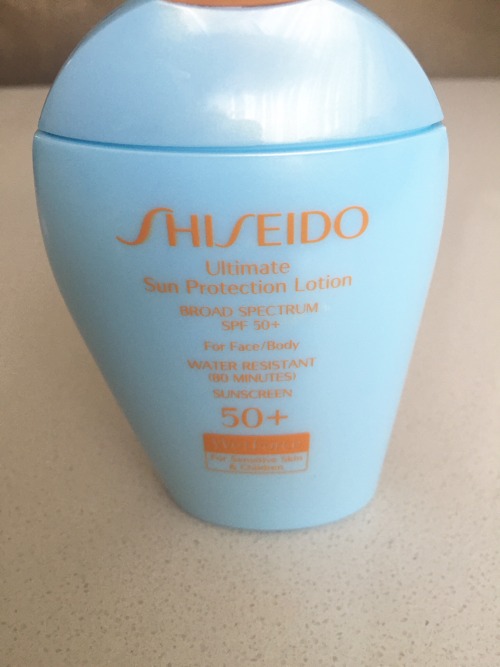 Shiseido Sun Protection Lotion This version is for sensitive skin and safe for children. I’m a