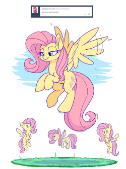 heirofrickdraws:Sure, I think we have a few Flutters ready to lend out in the Flutter Grove. :D