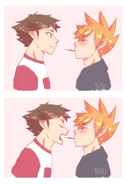 bleuisdoodling:  Happy Pocky Day!!!   (ﾉ´ヮ`)ﾉ*: ･ﾟ   Managed to doodle some RedGreen for this day 💕 (I had an exhausting day yesterday but I still wanted to draw these dorks gfdsdsfgds) 