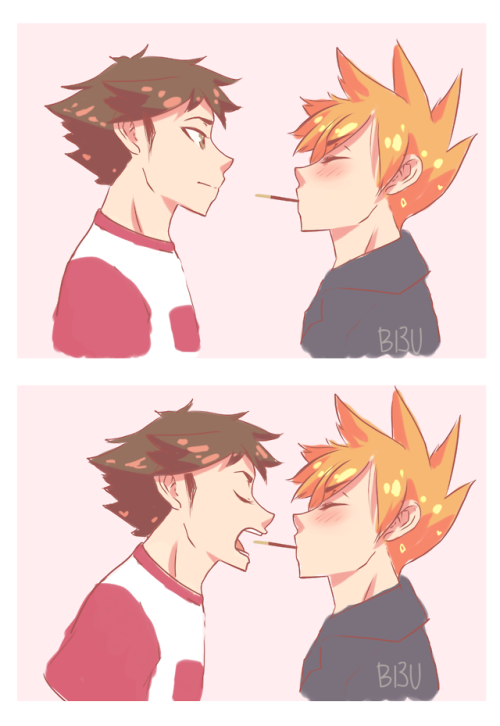 bleuisdoodling:  Happy Pocky Day!!!   (ﾉ´ヮ`)ﾉ*: ･ﾟ   Managed to doodle some RedGreen for this day 💕 (I had an exhausting day yesterday but I still wanted to draw these dorks gfdsdsfgds) 