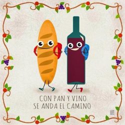 itacawinetwork:  “Con Pan y Vino se anda el camino.”