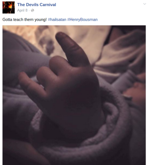 Our Master, Darren Lynn Bousman, has been pretty busy showing his new son the ways of a sinner! We h