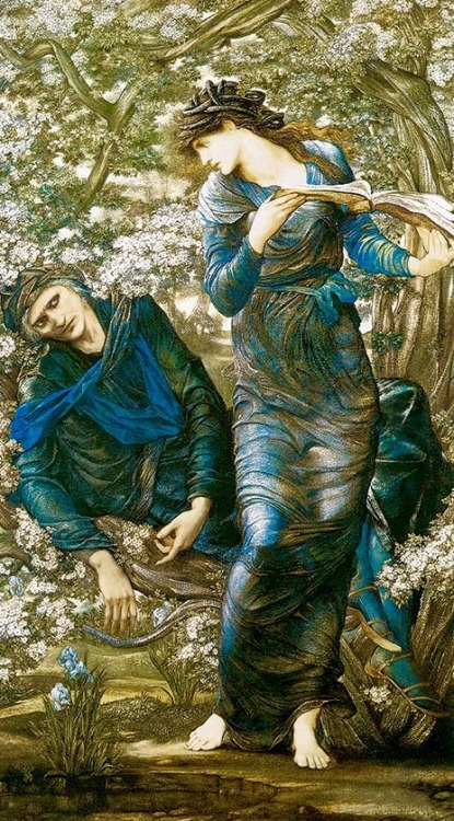 onstraysod:The Beguiling of Merlin (1873-1874) by Sir Edward Burne-Jones