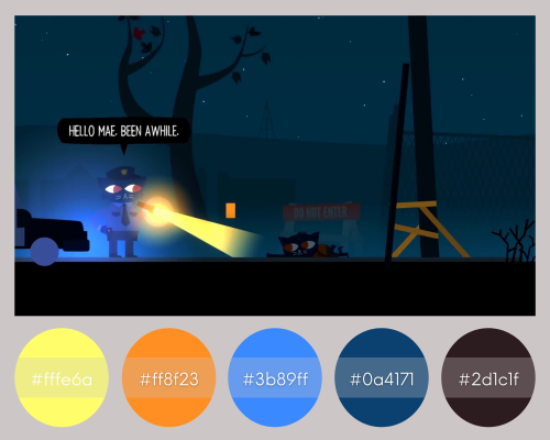 bergwerkderbilder:Night in the Woods in Palettes