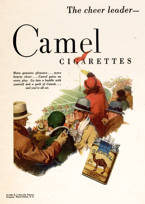 Camel Cigarettes, 1929