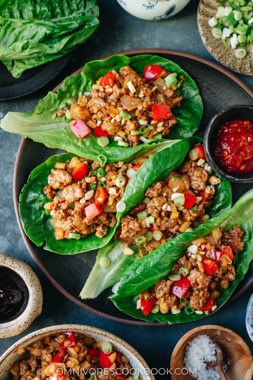 Pork Lettuce Wrap (San Choy Bow)San Choy Bow, or pork lettuce wrap, features tender pork and crisp v